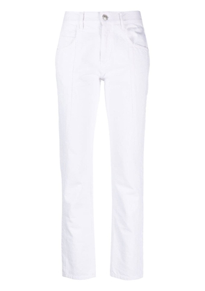 ISABEL MARANT mid-rise straight-leg jeans - White