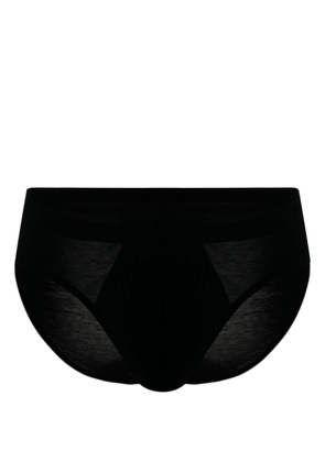 Hanro elasticated-waist cotton briefs - Black