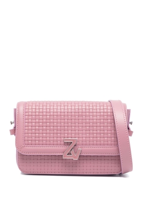 Zadig&Voltaire mini leather shoulder bag - Pink