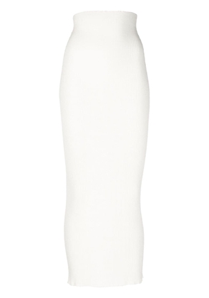 AERON Zero knitted maxi skirt - White