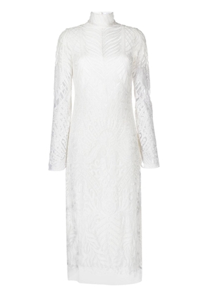 Galvan London Borghese backless dress - White
