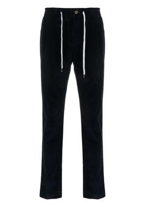 PT Torino drawstring-waist straight-leg corduroy trousers - Blue