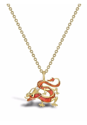 Pragnell 18kt yellow gold Zodiac dragon pendant necklace