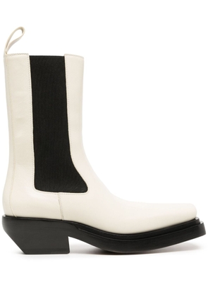 Bottega Veneta Pre-Owned two-tone Western ankle boots - White