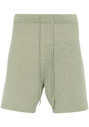 Nanushka drawstring-waist knitted shorts - Green