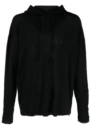 1017 ALYX 9SM distressed cotton hoodie - Black