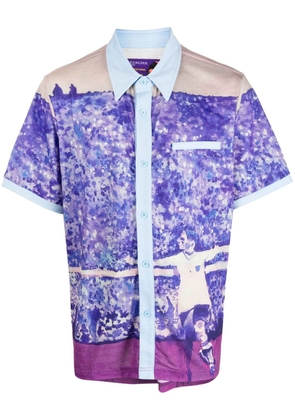 KidSuper graphic-print short-sleeved shirt - Purple