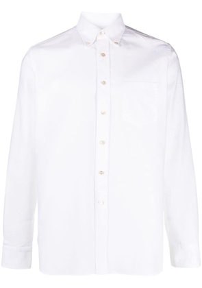 D4.0 button-down collar cotton shirt - White