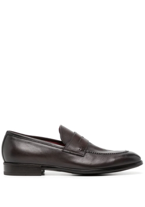 Barrett penny-slot leather loafers - Brown
