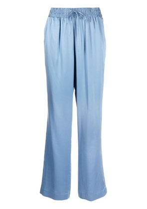Loulou Studio high-waisted silk pants - Blue