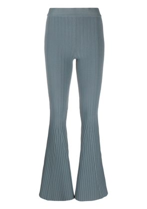Live The Process Jaya ribbed flared trousers - Blue