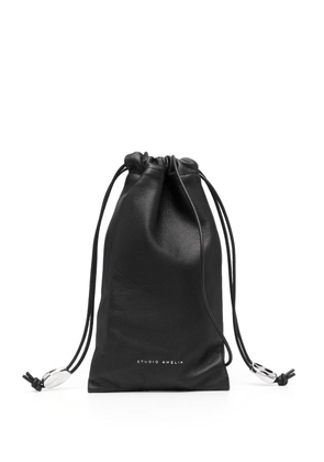 Studio Amelia crossbody pouch leather bag - Black