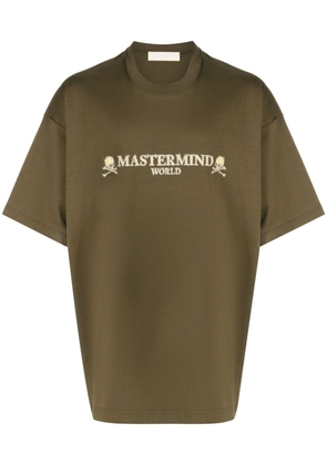 Mastermind World skull-print cotton T-shirt - Green