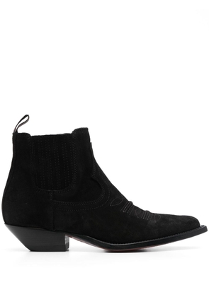 Sonora Hidalgo 45mm suede ankle boots - Black