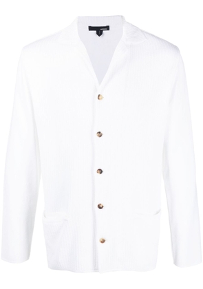 Lardini spread-collar long-sleeved shirt - White