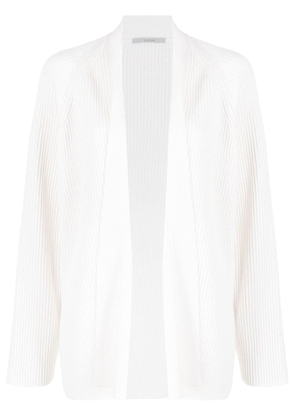 Dusan open-front long-sleeve knitted cardigan - White