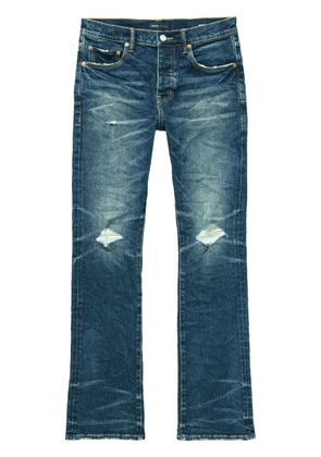 Purple Brand distressed-effect flared jeans - Blue