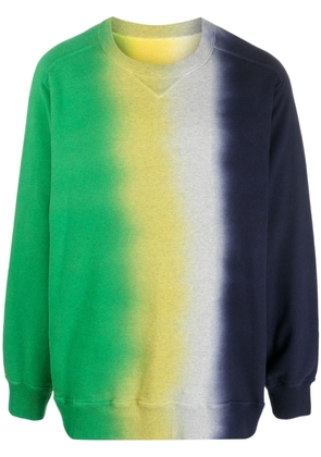 sacai gradient fine-knit jumper - Green