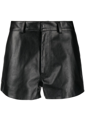 Gcds thigh-length leather shorts - Black