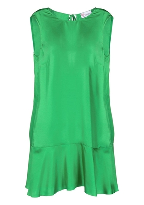 RED Valentino sleeveless ruffle-hem dress - Green