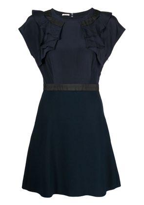 Miu Miu Pre-Owned ruffle-detailed A-line dress - Blue