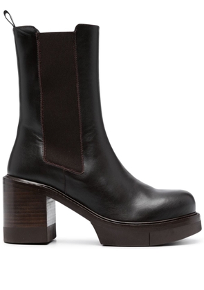 Paloma Barceló Reece 80mm leather boots - Brown