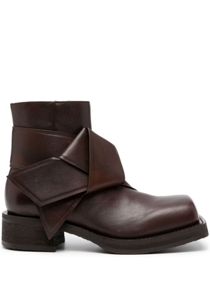 Acne Studios Musubli leather ankle boots - Brown