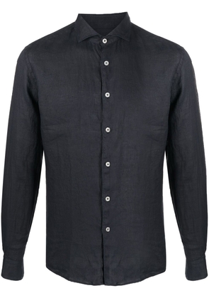 Altea linen long-sleeve shirt - Blue