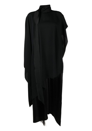 Taller Marmo attached-scarf crepe midi dress - Black