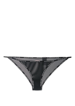 Alexander Wang logo-waistband cotton briefs - Black