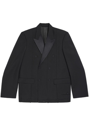 Balenciaga double-breasted oversized blazer - Black