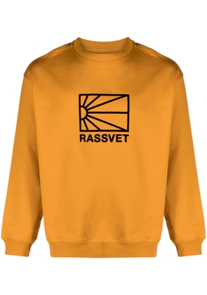 RASSVET logo-print cotton sweatshirt - Yellow