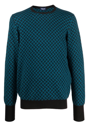 Drumohr intarsia-knit cashmere jumper - Black