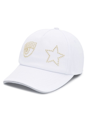 Chiara Ferragni Eye Star cotton baseball cap - White