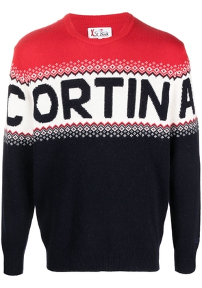 MC2 Saint Barth Cortina fair-isle knit jumper - Red