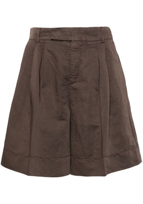 Briglia 1949 Isabelle pleat-detail shorts - Brown