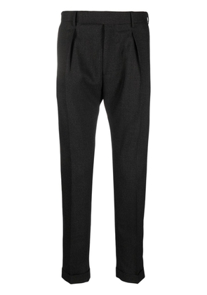 Paul Smith mélange-effect tapered wool trousers - Grey