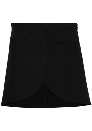 Courrèges Ellipse curved miniskirt - Black