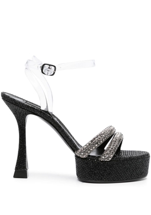 Casadei Donna Hollywood 120mm sandals - Black