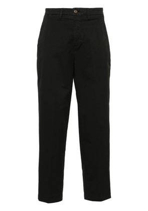 Briglia 1949 cotton tapered-leg trousers - Black