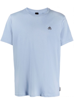 Moose Knuckles logo-print cotton T-shirt - Blue