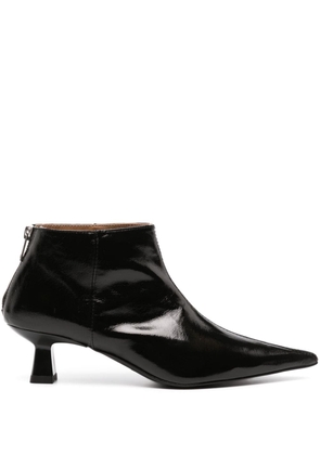 GANNI faux-leather ankle boots - Black