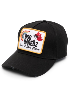 Dsquared2 logo-patch detail baseball cap - Black