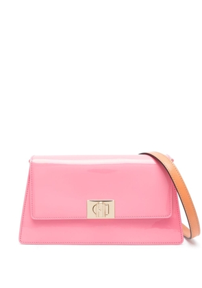 Furla Zoe patent crossbody bag - Pink