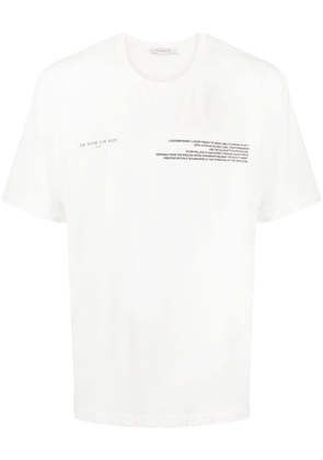 Ih Nom Uh Nit slogan-print jersey T-shirt - White