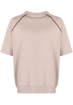Alchemy raglan-sleeves cotton-blend T-shirt - Neutrals