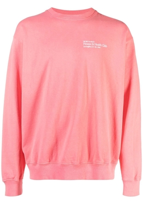 Sporty & Rich Fitness & Health Club crew neck sweatshirt - Pink
