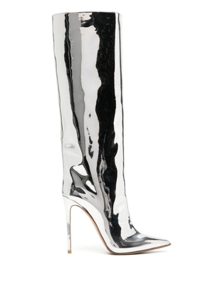 Le Silla 120m Eva leather boots - Silver