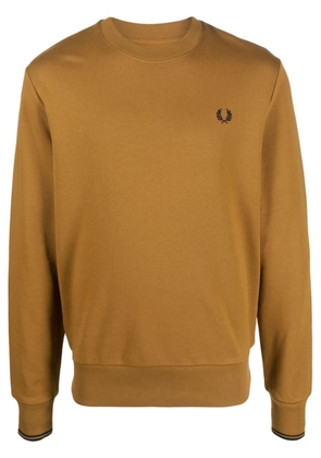 Fred Perry logo-embroidered sweatshirt - Brown
