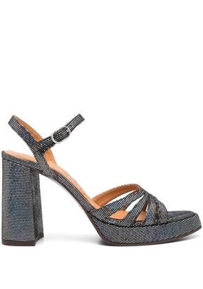 Chie Mihara 85mm Aniel leather sandals - Black